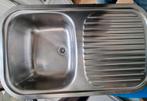 Rvs inbouw spoelbak, Ophalen, Gebruikt, 50 tot 100 cm, Minder dan 100 cm
