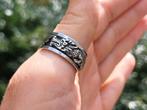 Vanoli 925 zilver spin draai ring draak dragon maat 17,5 20, Sieraden, Tassen en Uiterlijk, Ringen, Vanoli, 19 tot 20, Amsterdam