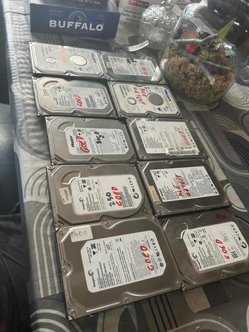10xhdd diverse gb beschikbaar voor biedingen