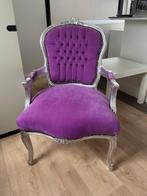 paarse (princessen) stoel /fauteuil, Ophalen, Hout, Overige kleuren, Romantisch, klassiek