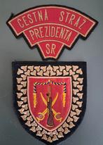 Patches presidentiële lijfarts Slowakije, Ophalen of Verzenden, Landmacht, Nederland, Embleem of Badge