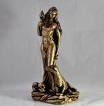 Prachtig beeldje heks godin bronskleurig (20cm), Verzamelen, Ophalen of Verzenden, Nieuw, Mens