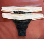 Set van 2 luxe strings, Kleding | Dames, Hunkemöller, Ophalen of Verzenden, Zwart, String
