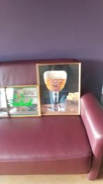4 bierspiegels, Ophalen of Verzenden, Zo goed als nieuw, Reclamebord, Plaat of Schild, Grolsch