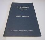 The Hillman super minx Mark I owner's handbook, Verzenden