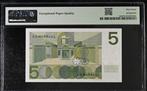 UNC biljet 5 gulden Vondel I, 1966 | PMG 67 EPQ, Postzegels en Munten, Bankbiljetten | Nederland, Ophalen of Verzenden, 5 gulden