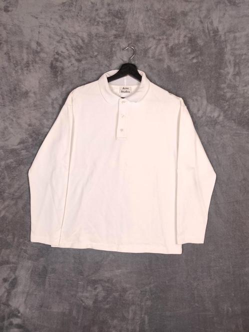 Acne Studios Polo trui S Wit, Kleding | Heren, Truien en Vesten, Zo goed als nieuw, Maat 46 (S) of kleiner, Wit, Ophalen of Verzenden