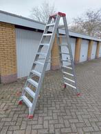Robuuste Dubbele Trap - 9 Treden, Doe-het-zelf en Verbouw, Ladders en Trappen, Ophalen, Gebruikt, Trap, 2 tot 4 meter