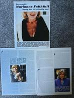 Marianne Faithfull, Verzamelen, Muziek, Artiesten en Beroemdheden, Ophalen of Verzenden, Zo goed als nieuw, Boek, Tijdschrift of Artikel