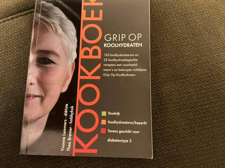 Grip op Koolhydraten Kookboek - Netjes!, Boeken, Gezondheid, Dieet en Voeding, Zo goed als nieuw, Dieet en Voeding, Ophalen of Verzenden