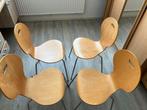 Vlinderstoelen - Set van 4, Ophalen, Gebruikt, Bruin, Vier