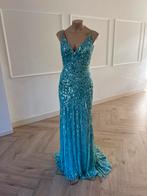 Blauwe Galajurk Maat 36/38 te Huur, Blauw, Ophalen of Verzenden, Maat 36 (S), Gedragen