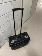 Zwarte Trolley Aktetas met Slot, Ophalen, Gebruikt, Zwart, Met slot
