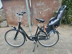Zwarte, degelijke Batavus Mambo lx moederfiets. 28 inch, Ophalen, 2 zitjes, Batavus, 53 tot 56 cm