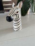 Vaas zebra, Wit, Aardewerk of Porselein, Ophalen of Verzenden, Zo goed als nieuw