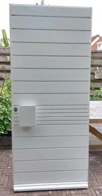Witte hardhouten voordeur 211 x 92,5, Doe-het-zelf en Verbouw, Deuren en Horren, Ophalen, Gebruikt, 80 tot 100 cm, Buitendeur