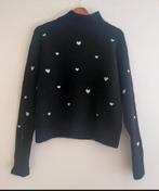 Oliviana Pullover small relaxed fit met geborduurde hartjes, Kinderen en Baby's, Kinderkleding | Maat 170, Ophalen of Verzenden