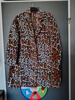 Nieuwe Lange Panterprint Jas - Maat XL, Kleding | Dames, Jassen | Winter, Bruin, Maat 46/48 (XL) of groter, Nieuw, Ophalen of Verzenden