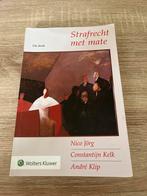 Strafrecht met mate - 13e druk, Boeken, Ophalen of Verzenden, Alpha, Zo goed als nieuw, WO