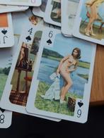 Jaren 60 Vintage coeur Speelkaarten - Naakte Dames, Ophalen of Verzenden, Gebruikt, Speelkaart(en)