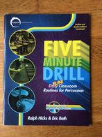 Ralph Hicks & Eric Rath, Five minute drill percussie incl cd, Muziek en Instrumenten, Drums of Percussie, Les of Cursus, Nieuw