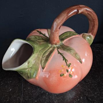 Brocante waterkan, tomaat, groot formaat! beschikbaar voor biedingen