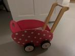 Janod poppenwagen hout stip polkadot hout, Kinderen en Baby's, Speelgoed | Houten speelgoed, Ophalen, Zo goed als nieuw