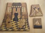 2x Houtsnijwerk / muurdecoratie; Grard van Leuken, Ophalen of Verzenden