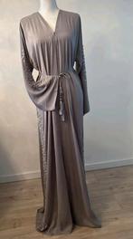 Abaya Ramadan Eid Marokkaans jurk jeleba, Ophalen of Verzenden, Zo goed als nieuw, Grijs, Overige typen
