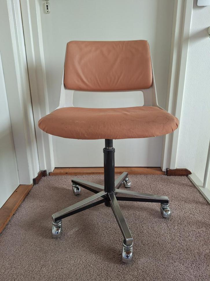 🎯 Originele Gispen M8 bureaustoel – Dutch design jaren ’70!, Huis en Inrichting, Bureaustoelen, Gebruikt, Bureaustoel, Wit, Ophalen of Verzenden