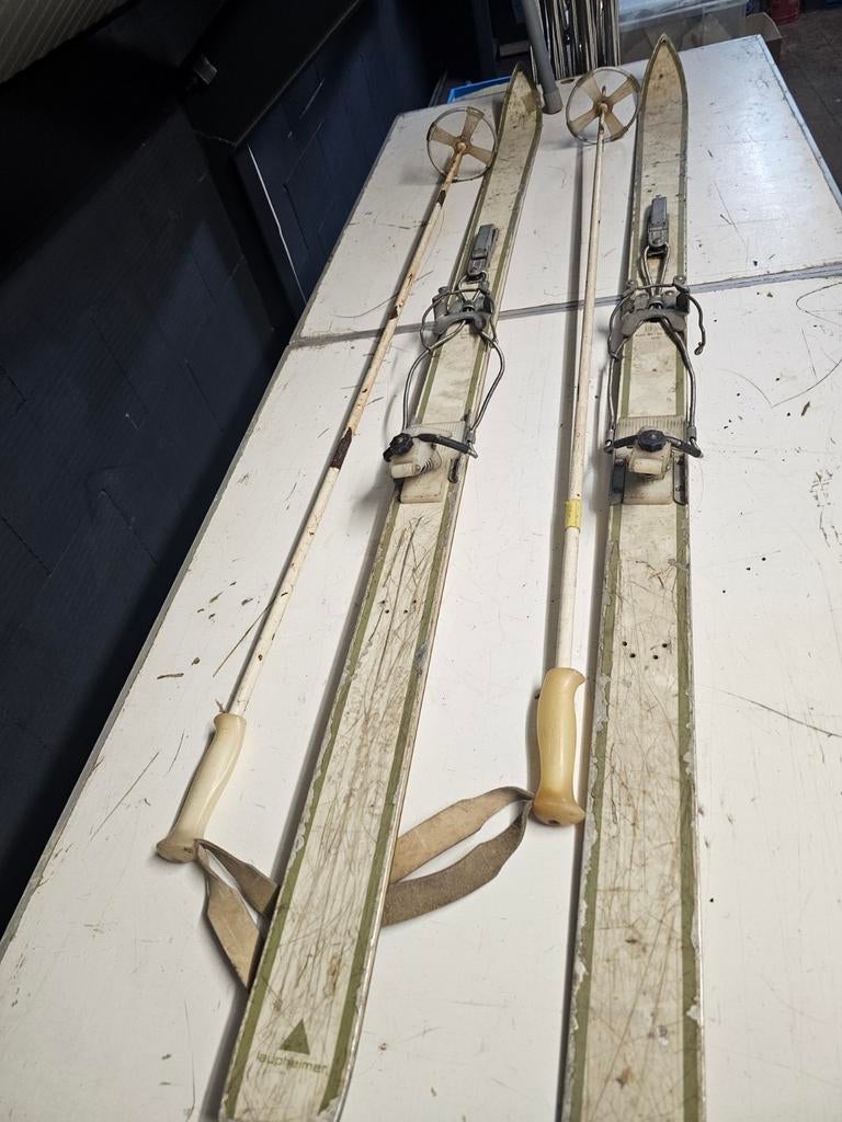 Vintage Ski Set, Overige merken, 160 tot 180 cm, Gebruikt, Ophalen of Verzenden