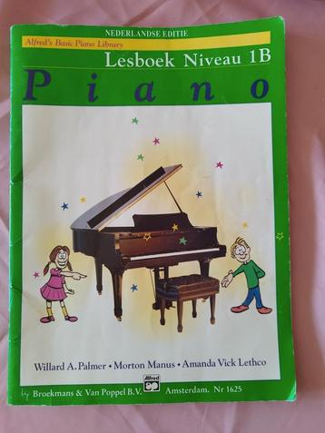 Lesboek piano niveau 1B nederlands