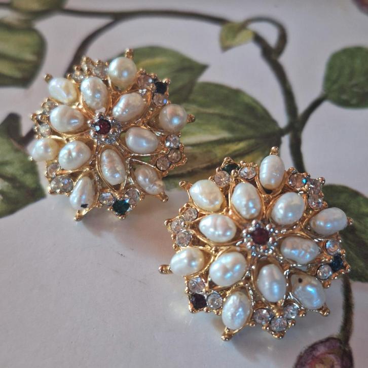 Zeer mooie goudkleurige oorbellen,, Sieraden, Tassen en Uiterlijk, Oorbellen, Nieuw, Overige materialen, Goud, Ophalen of Verzenden