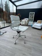 Mooie luxe Cavel wit leren bureaustoel, Ophalen, Gebruikt, Wit, Bureaustoel