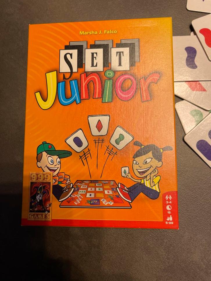 Set Junior - Leuk en Leerzaam Spel!, Hobby en Vrije tijd, Gezelschapsspellen | Bordspellen, Zo goed als nieuw, Drie of vier spelers