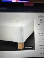 Ikea matrasbodem 90x200 grijs met poten 10cm, Huis en Inrichting, Ophalen, 90 cm, Eenpersoons, Zo goed als nieuw