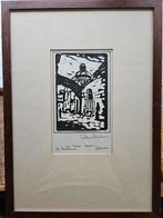 Via Dolorosa Jerusalem, houtsnede Peter van Braken, Ophalen of Verzenden