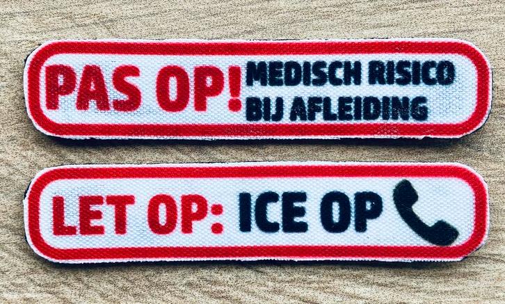 Waarschuwingspatch 102 cm haakzijde klittenband, Dieren en Toebehoren, Honden-accessoires, Nieuw, Ophalen of Verzenden