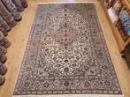 Vintage handgeknoopt perzisch tapijt kashan 314x210, Info@SlatsAntiek.nl, Crème, Gebruikt, Perzisch