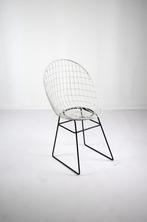 Vintage Cees Braakman 1950 Draadstoel wire chair voor Pastoe, Huis en Inrichting, Stoelen, Gebruikt, Metaal, Wit, Eén
