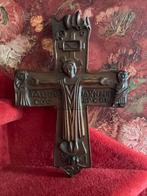 Oud houten kruis ❤️ met corpus, Ophalen of Verzenden
