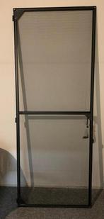 Hordeur antraciet  aluminium, Ophalen, Zo goed als nieuw, Hordeur, 200 tot 215 cm