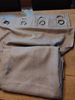 Gordijnen - 2 stuks - 250x140 cm, 100 tot 150 cm, 200 cm of meer, Grijs, Nieuw