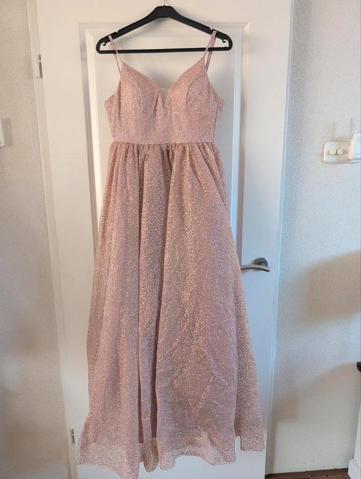 Roze Galajurk Eve & Lola - Bruidsmeisje maat S, Kleding | Dames, Gelegenheidskleding, Gedragen, Galajurk, Maat 36 (S), Roze, Ophalen of Verzenden