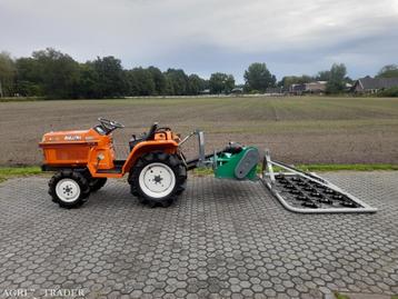 Kubota Bulltra B1-15 minitractor met maaier en weidesleep beschikbaar voor biedingen