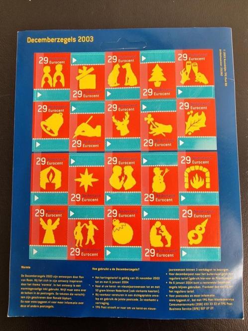 2003 Nederland Mailer HB2212-2231 Decemberzegels. Postfris., Postzegels en Munten, Postzegels | Nederland, Postfris, Na 1940, Ophalen of Verzenden