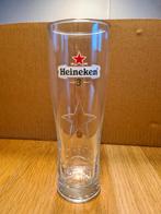 Heineken glas witte balk met 3, Verzamelen, Biermerken, Ophalen of Verzenden, Nieuw, Glas of Glazen, Heineken