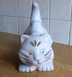 Vintage poezenbeeldje kat poes theelichthouder, Verzamelen, Ophalen of Verzenden, Gebruikt, Dier