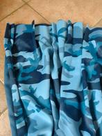 Camouflage gordijnen 2 stuks, Camouflage, Zo goed als nieuw, 200 cm of meer, Blauw