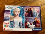 Clementoni disney frozen puzzels 3x48 kinderen, Ophalen of Verzenden, Meer dan 50 stukjes, Zo goed als nieuw